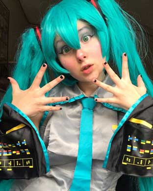 Vocaloid 2 Hatsune Miku Cosplay Costume