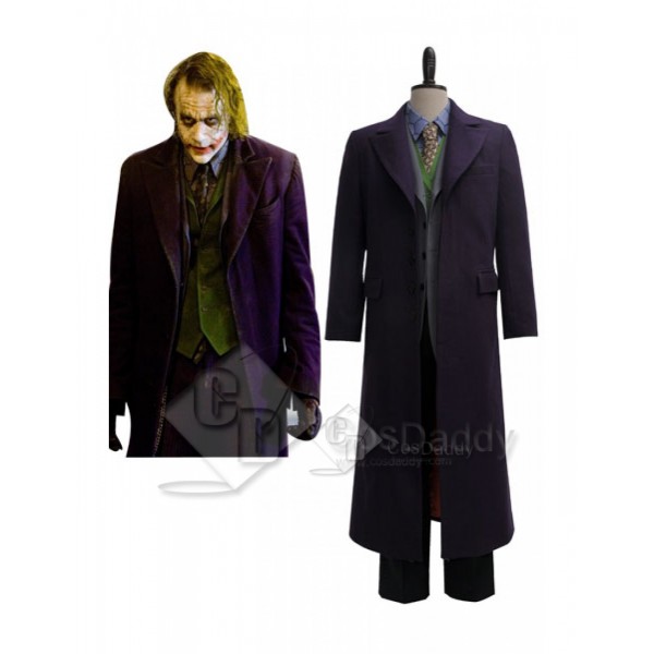 Batman Dark Knight the  Joker Suit Cosplay Costume (Wool)