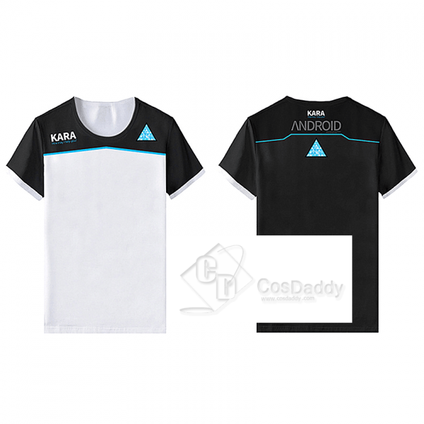 Detroit : Become Human Connor Kara T-shirt Cosplay Costume