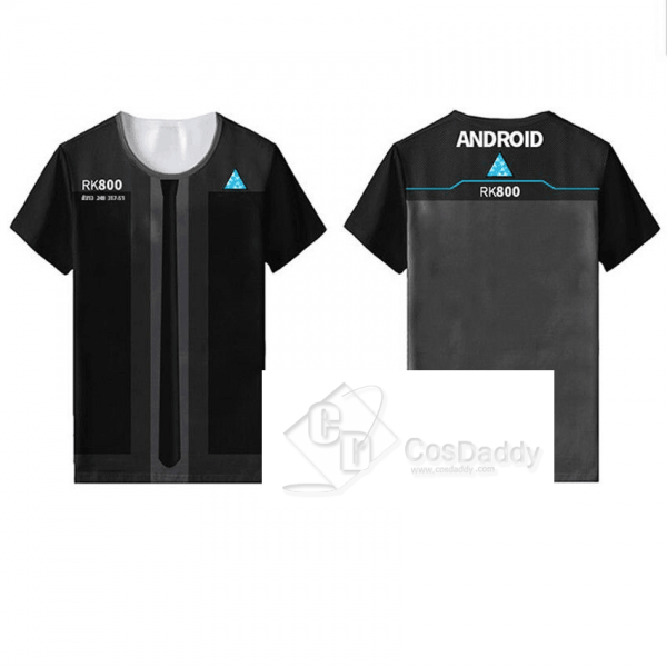 Detroit : Become Human Connor Kara T-shirt Cosplay Costume
