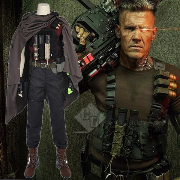 Deadpool 2 Nathan Christopher Charles Summers Cable Cosplay Costume
