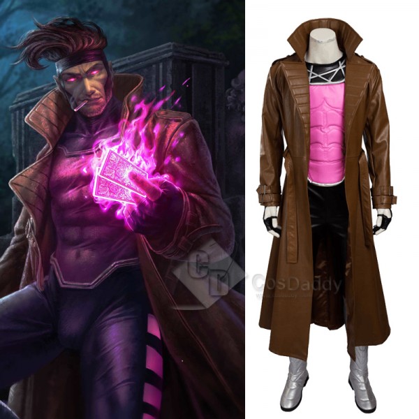 X-Men Gambit Remy Etienne LeBeau Cosplay Costume