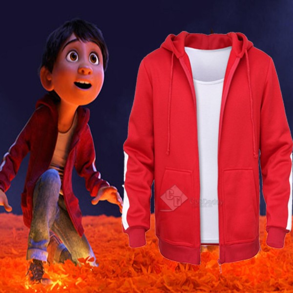 Coco (2017) Coco Miguel Red Jacket Cosplay Costume