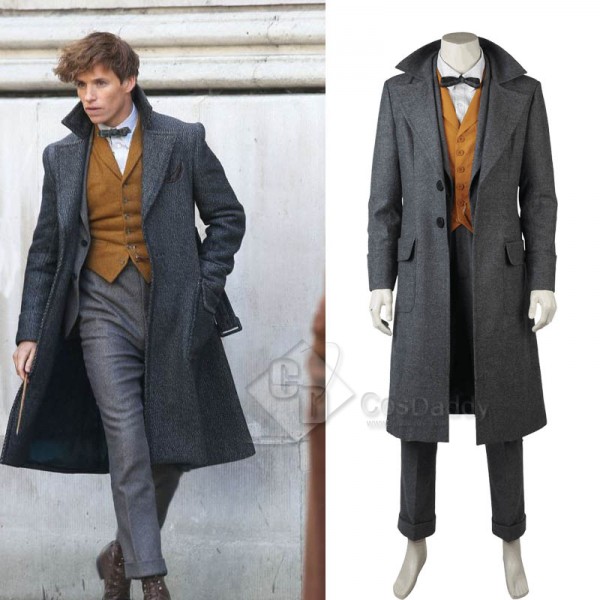 Fantastic Beasts The Crimes of Grindelwald Newt Scamander Cosplay Costume Full Set