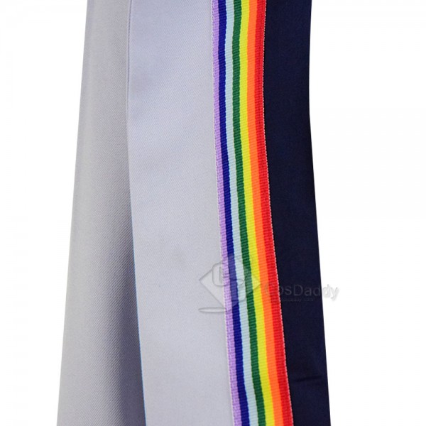 Doctor Who Thirteenth 13th Doctor Coat New Colorful Costume(Rainbow,Only Coat)