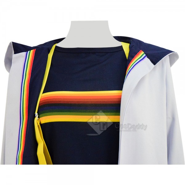 Doctor Who Thirteenth 13th Doctor New Colorful Cosplay Costume(Rainbow Version)