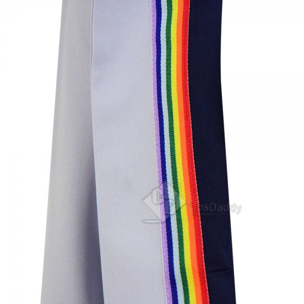 Doctor Who Thirteenth 13th Doctor New Colorful Cosplay Costume(Rainbow Version)