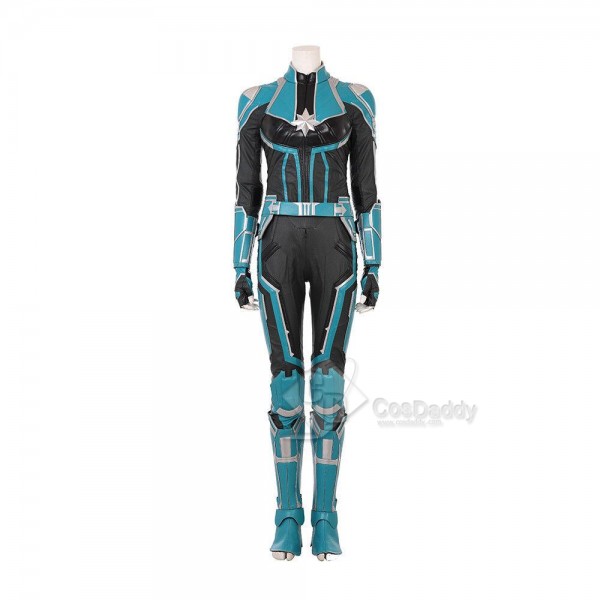 Captain Marvel Ms. Marvel Carol Danvers Jumpsuit Cosplay Costume