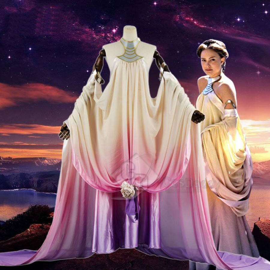 Star Wars Episode III Revenge of the Sith Padme Amidala Cosplay Costume Star Wars Revenge Of The Sith Padme