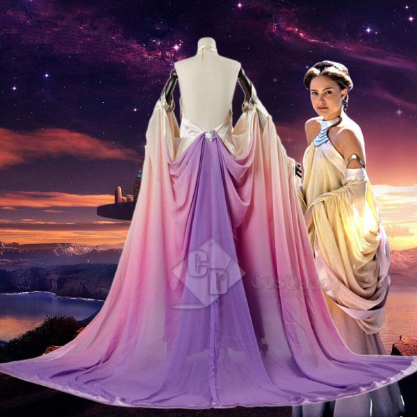Star Wars Episode III Revenge of the Sith Padme Amidala Cosplay Costume
