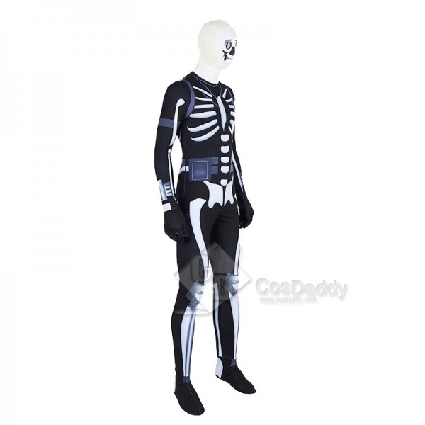 Fortnite Skull Trooper Jumpsuit Cosplay Costume