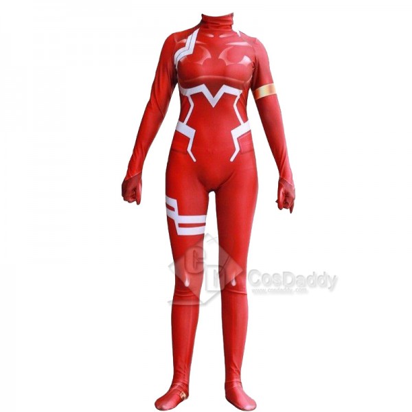 DARLING in the FRANXX ZERO TWO CODE 002 Red Battle Suit Cosplay Costume