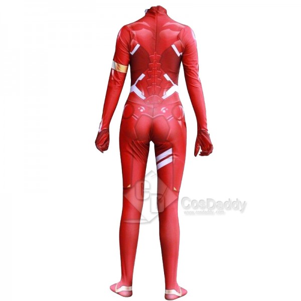 DARLING in the FRANXX ZERO TWO CODE 002 Red Battle Suit Cosplay Costume