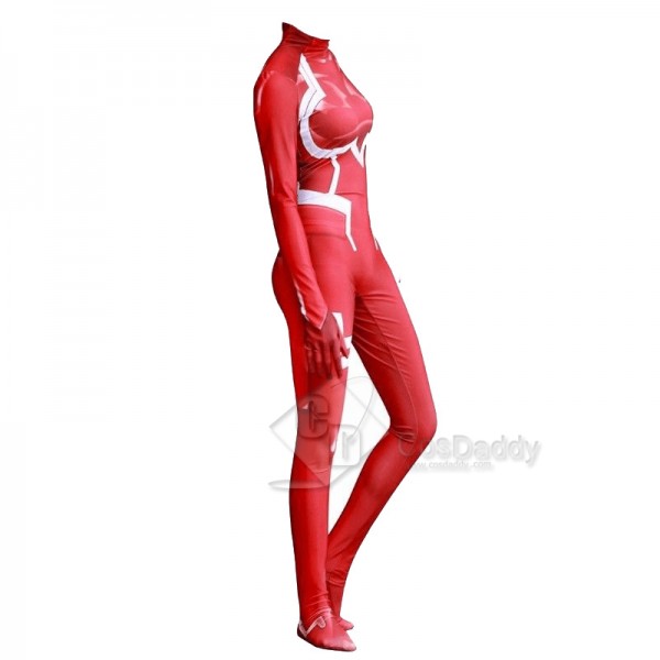 DARLING in the FRANXX ZERO TWO CODE 002 Red Battle Suit Cosplay Costume