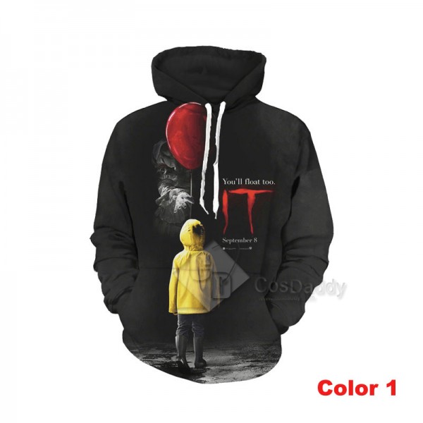 It Stephen King's It Series 3D Printed Hoodie