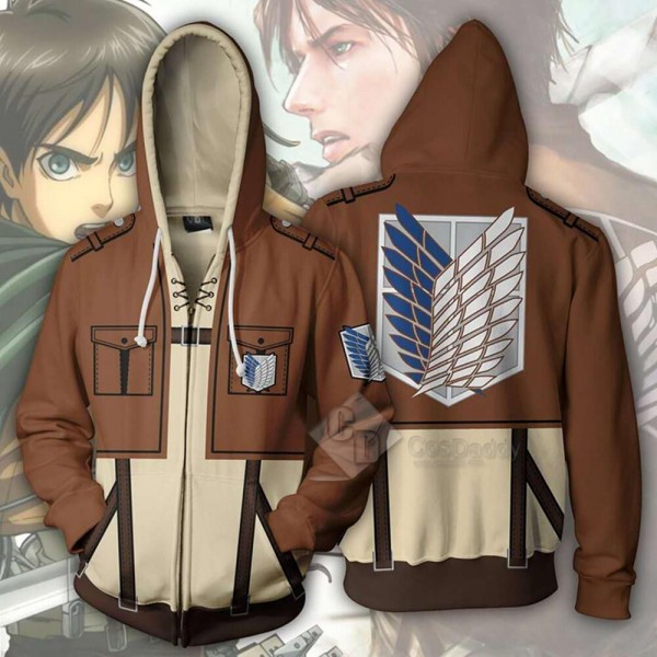 Attack On Titan 3D Printed Hoodie Sweatshirt