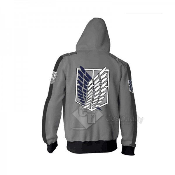 Attack On Titan 3D Printed Hoodie Zipper Sweatshirt