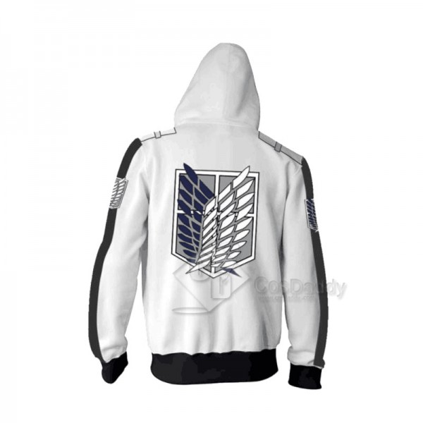 Attack On Titan 3D Printed Hoodie Zipper Sweatshirt