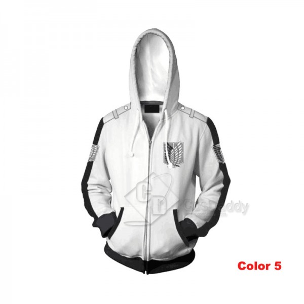 Attack On Titan 3D Printed Hoodie Zipper Sweatshirt