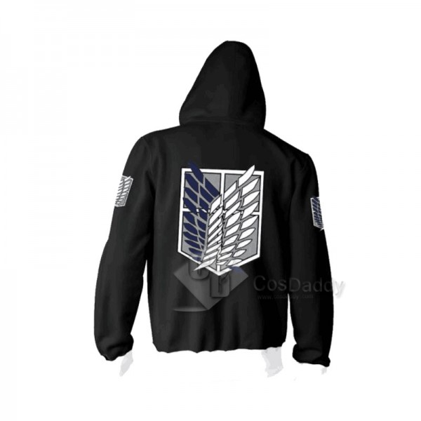 Attack On Titan 3D Printed Hoodie Zipper Sweatshirt