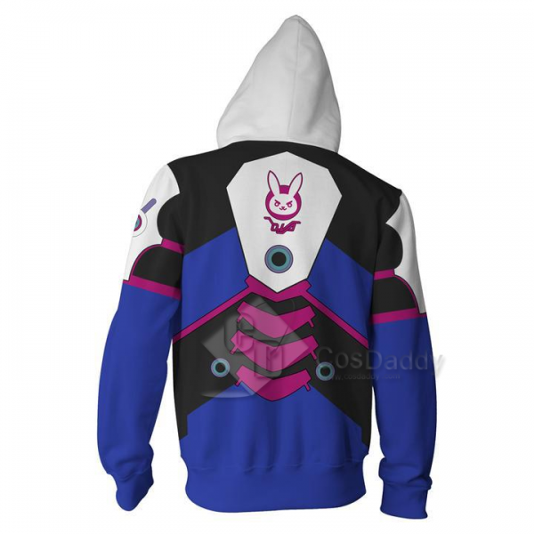 Overwatch OW DVA 3D Printed Hoodie Sweatshirt Jacket Cosplay Costume