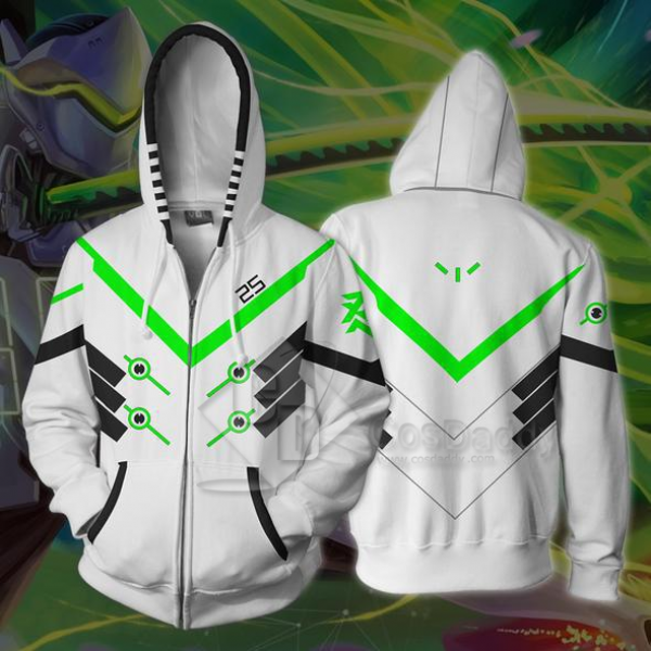 Overwatch OW Genji Shimada Genji 3D Printed Hoodie...