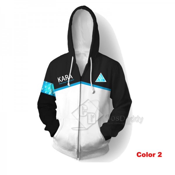 Detroit Become Human 3D Printed Hoodie Zipper Jacket