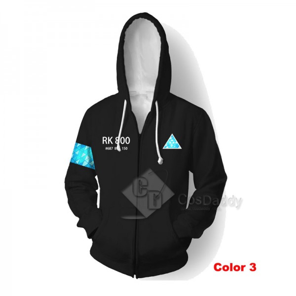 Detroit Become Human 3D Printed Hoodie Zipper Jacket