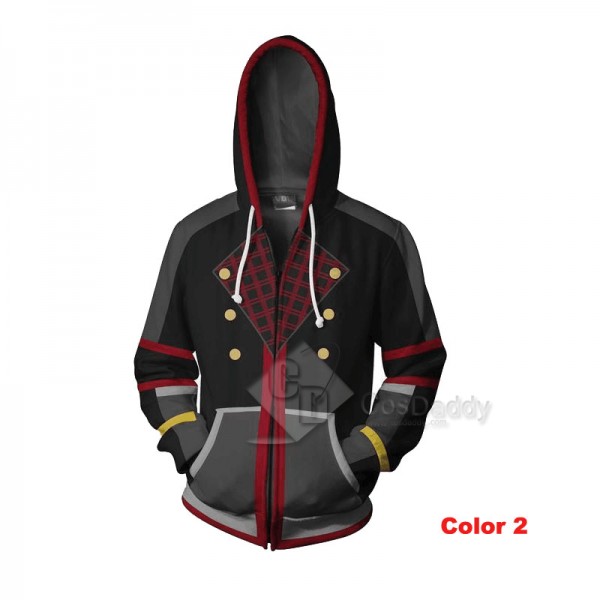 Kingdom Hearts Sora 3D Printed Hoodie Zipper Sweatshirt