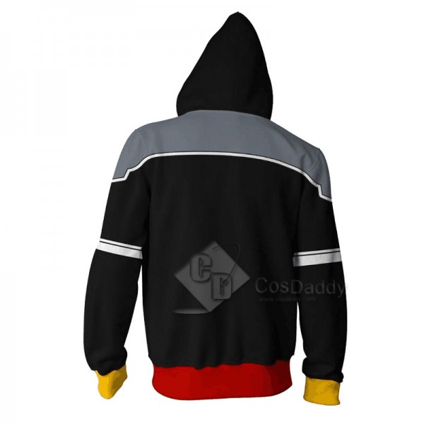 Kingdom Hearts Sora 3D Printed Hoodie Zipper Sweatshirt