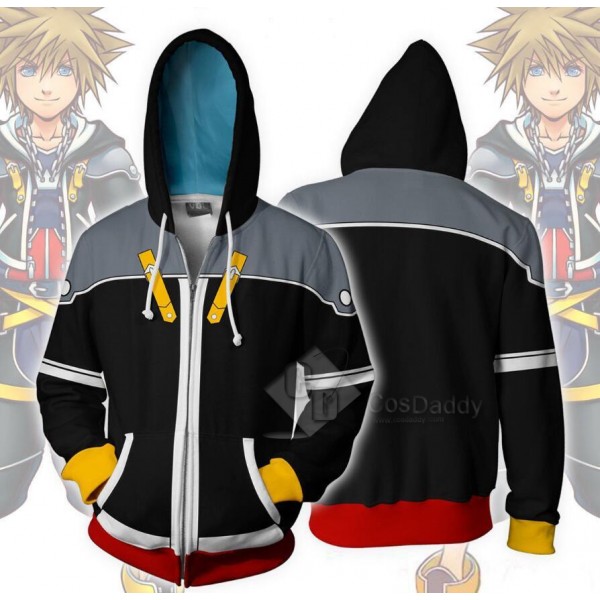 Kingdom Hearts Sora 3D Printed Hoodie Zipper Sweat...