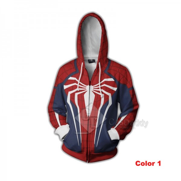 Spider-Man Peter Benjamin Parker 3D Printed Hoodie Zipper Sweatshirt