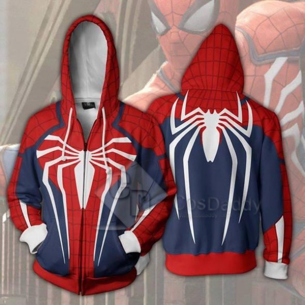 Spider-Man Peter Benjamin Parker 3D Printed Hoodie Zipper Sweatshirt