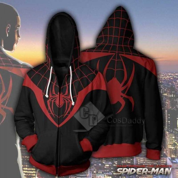 Spider-Man Peter Benjamin Parker 3D Printed Hoodie Zipper Sweatshirt