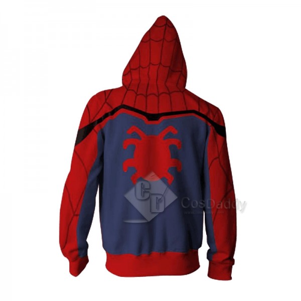 Spider-Man Peter Benjamin Parker 3D Printed Zipper Hoodie