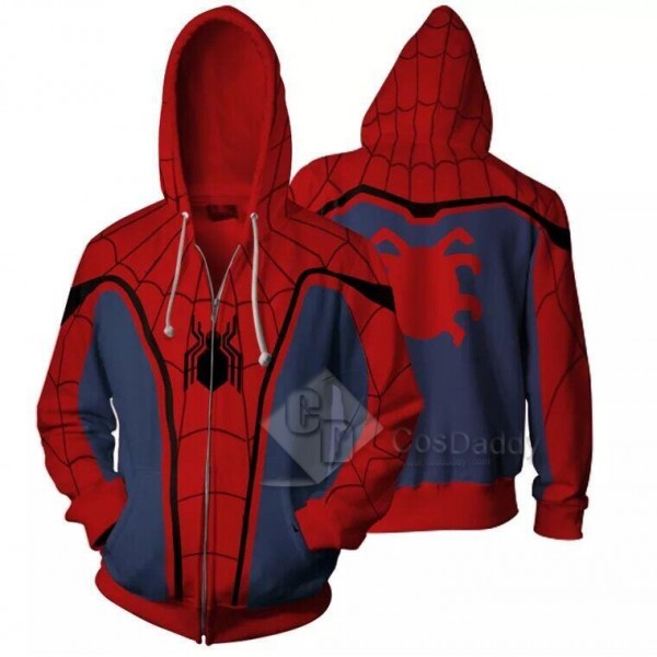 Spider-Man Peter Benjamin Parker 3D Printed Zipper Hoodie