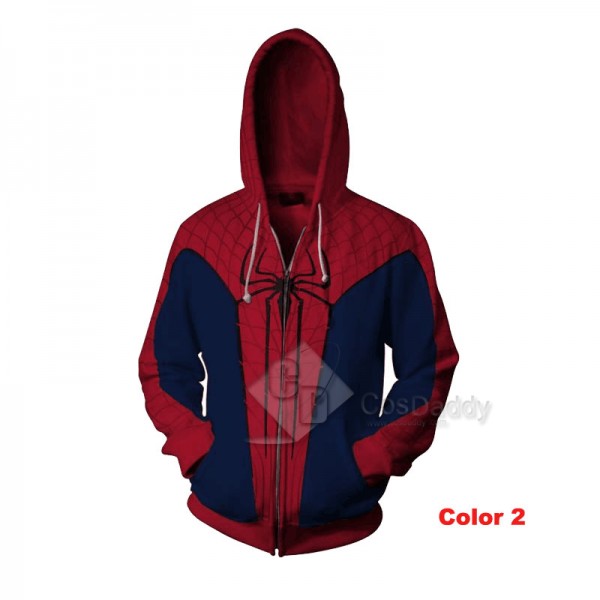 Spider-Man Peter Benjamin Parker 3D Printed Zipper Hoodie