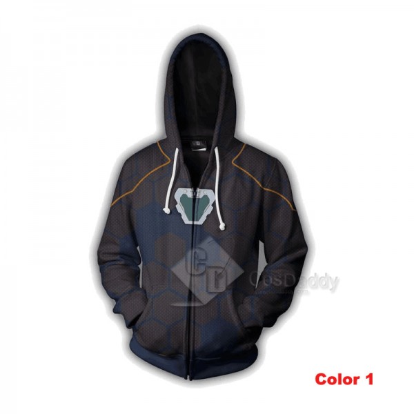 Iron Man Tony Stark Hoodie 3D Printed Zipper Sweatshirt