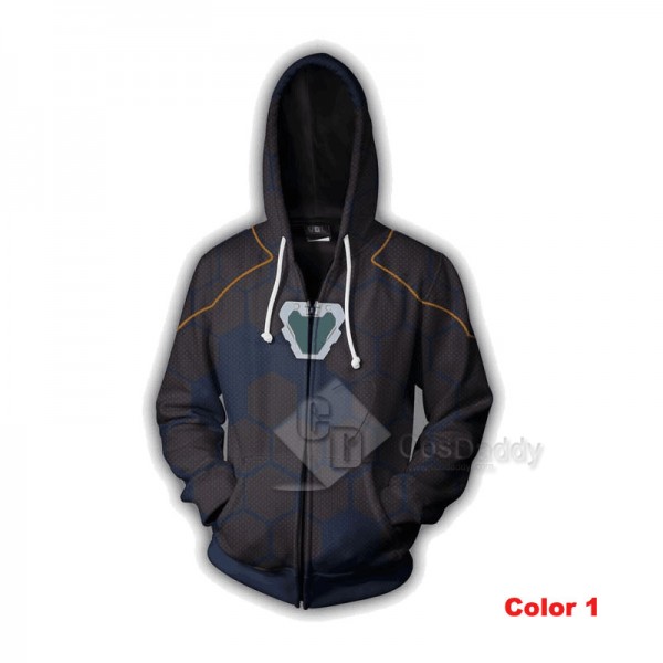 Iron Man Tony Stark Hoodie 3D Printed Zipper Sweatshirt