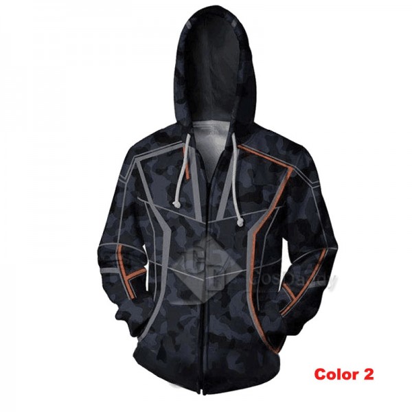 Iron Man Tony Stark Hoodie 3D Printed Zipper Sweatshirt