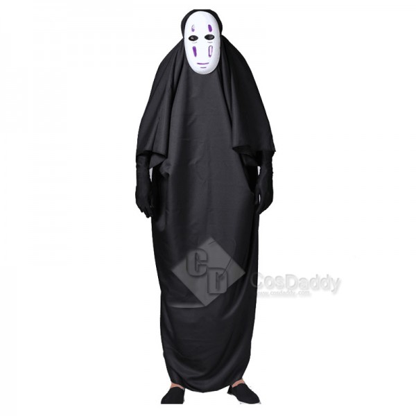Spirited Away No Face man Cosplay Halloween Mask Costume Full Set