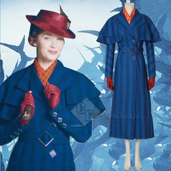 2018 Movie Mary Poppins Returns Mary Poppins 2 Mary Poppins Cosplay Costume