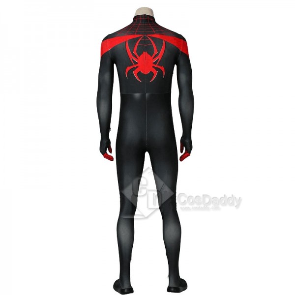 Ultimate Spider-Man Miles Morales Black Spider Man Jumpsuit Cosplay Costume