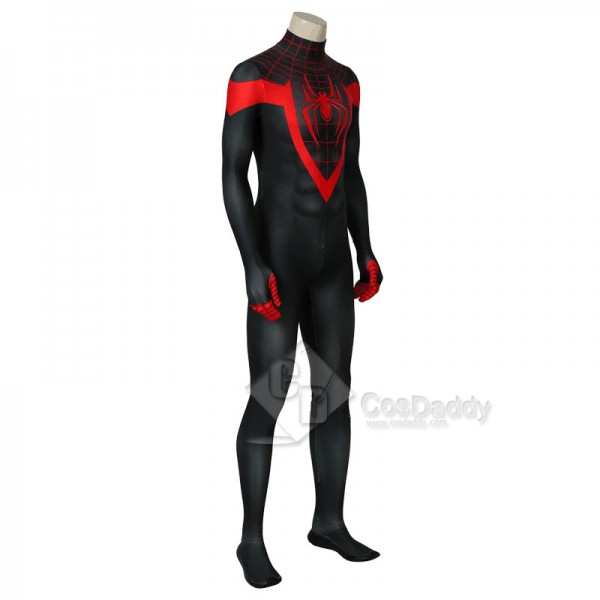 Ultimate Spider-Man Miles Morales Black Spider Man Jumpsuit Cosplay Costume