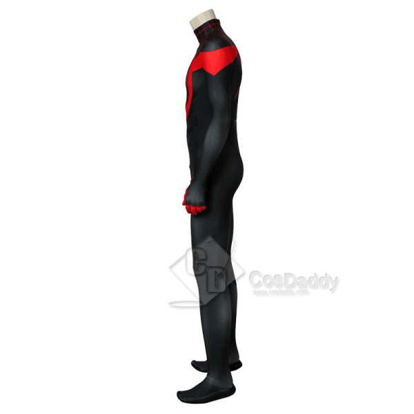 Ultimate Spider-Man Miles Morales Black Spider Man Jumpsuit Cosplay Costume