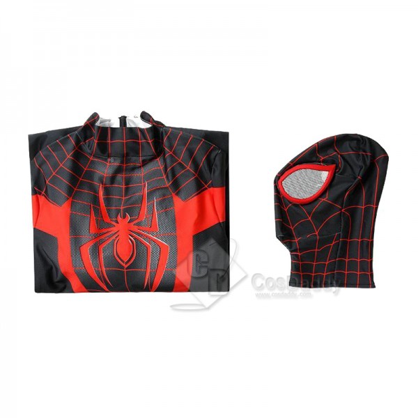 Ultimate Spider-Man Miles Morales Black Spider Man Jumpsuit Cosplay Costume