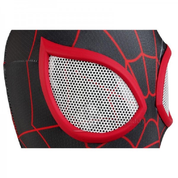 Ultimate Spider-Man Miles Morales Black Spider Man Jumpsuit Cosplay Costume