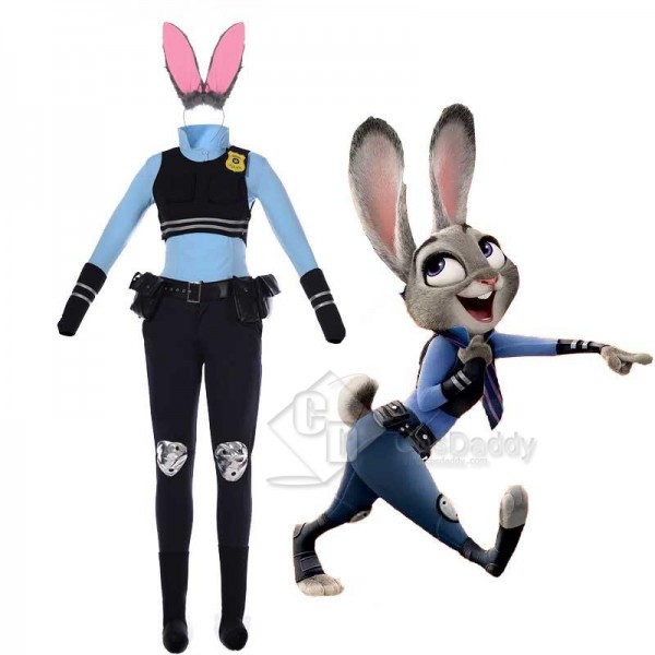 Zootopia Movie Rabbit Judy Hopps Cosplay Costume