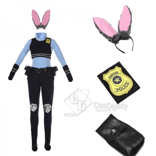 Zootopia Movie Rabbit Judy Hopps Cosplay Costume