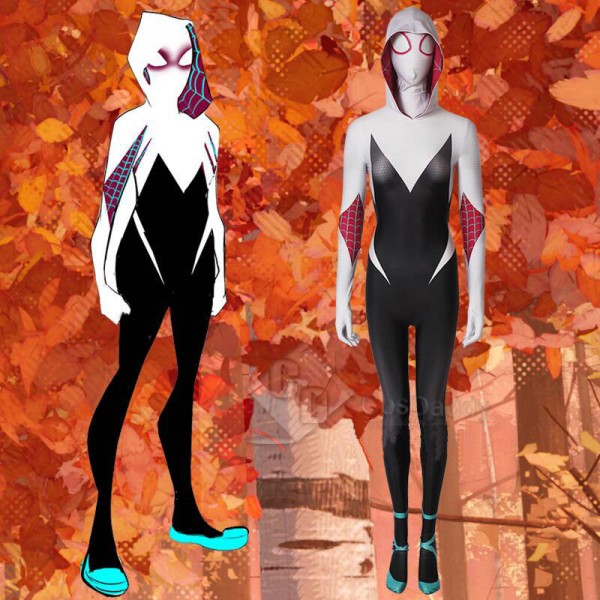 Spider-Man Into the Spider-Verse Spiderman Gwen Stacy Cosplay Costume